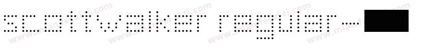 scottwalker regular字体转换
